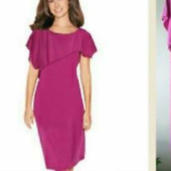 Avon Dresses & Skirts - NWOT avon asymmetrical dress Fushia sz L